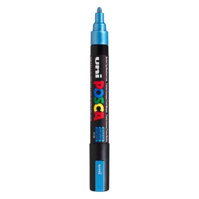 Paintmarker Uni POSCA PC5M medium metallic blauw