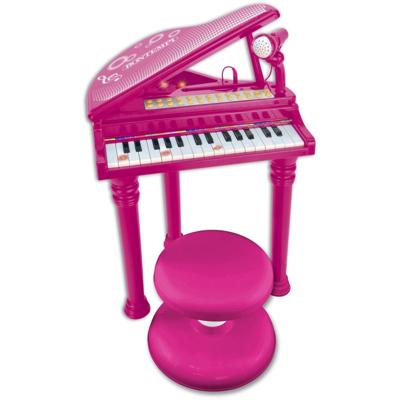 Bontempi elektronische piano met microfoon 53 cm roze