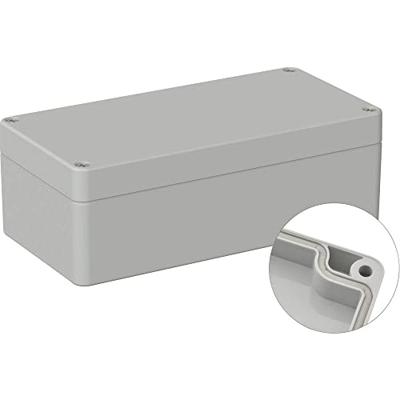 TRU COMPONENTS TC-9065472 Outdoorbehuizing 160 x 80 x 55 Polycarbonaat Grijs-wit (RAL 7035) 1 stuk(s)