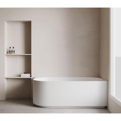 Wiesbaden Rivi Hoekbad Rechts - 170x80cm - Acryl - Glans Wit - Met Waste