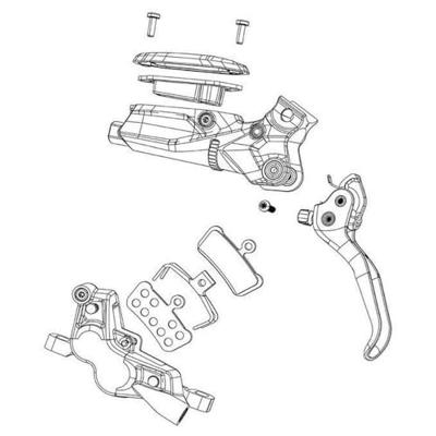 SRAM remvloeistof-reservoirtank brake fluid reservoir kit