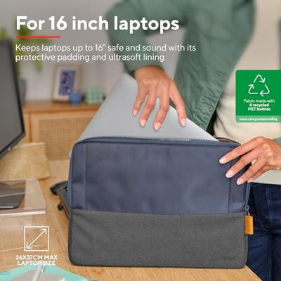 Trust laptop sleeve voor 16 inch laptops, blauw - thumbnail