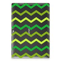 Lenovo Tab 10 | Tab 2 A10-30 Hippe Hoes Zigzag Groen - thumbnail