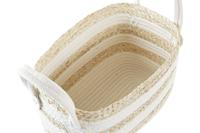 Mand DKD Home Decor Wit Beige Natuurlijke Vezel 33 x 16 x 19 cm - thumbnail