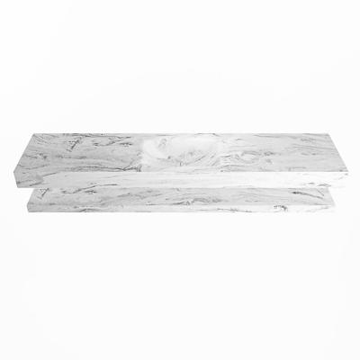 MONDIAZ ALAN-DLUX 200cm planchet Glace. Vrijhangende wastafel CLOUD midden 1 kraangat, kleur Glace. MONDIAZ ALAN-DLUX 200cm planchet Glace. Vrijhangende wastafel CLOUD midden 1 kraangat, kleur Glace.