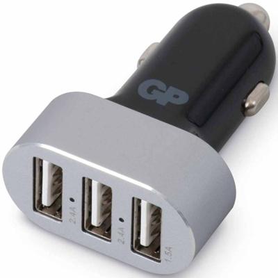 Gp Usb Autolader Cc611 Met 3 Poorten 2,4 A/1,5 A 150gpcc61c1