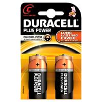 Duracell batterijen plus power MN1400 LR14 2 stuks 1.5V - thumbnail