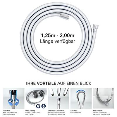 Grohe Doucheslang Silverflex Twistfree 125 cm Supersteel