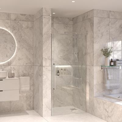 Nisdeur Set Sanivo Vigo 110x200 Chroom Nisdeur Set Sanivo Vigo 110x200 Chroom