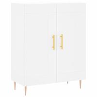 Dressoir 69,5x34x90 cm bewerkt hout wit - thumbnail