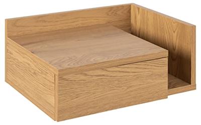 Bendt Zwevend Nachtkastje 'Cecilie' met vakje, kleur Naturel Bendt Zwevend Nachtkastje 'Cecilie' met vakje, kleur Naturel