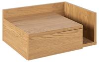 Bendt Zwevend Nachtkastje 'Cecilie' met vakje, kleur Naturel - thumbnail