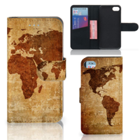iPhone 7 | 8 | SE (2020) | SE (2022) | Flip Cover | Wereldkaart - thumbnail