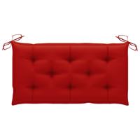 vidaXL Tuinbankkussen 100x50x7 cm stof rood - thumbnail