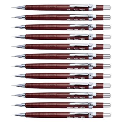 Vulpotlood Pentel P203 2B 0.3mm bruin | 12 stuks Vulpotlood Pentel P203 2B 0.3mm bruin | 12 stuks