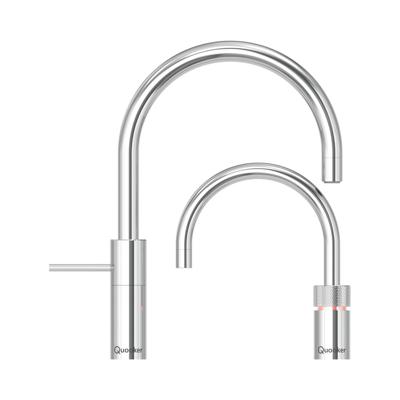 Quooker COMBI+ Nordic Round Twintaps chroom Quooker COMBI+ Nordic Round Twintaps chroom