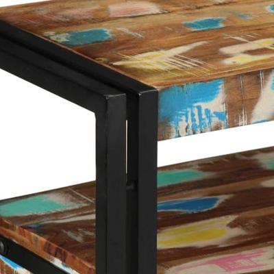 Wandtafel Multikleur 90 x 33 x 75 cm Massief Gerecycled Hout
