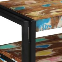 Wandtafel Multikleur 90 x 33 x 75 cm massief gerecycled hout - thumbnail