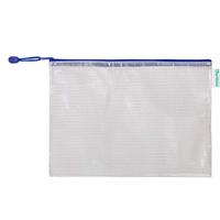 Opbergtas tarifold met rits 330x240mm pvc bl | 8 stuks - thumbnail