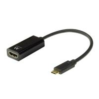 Adapter USB-C naar HDMI Ewent EW9823 Zwart 15 cm 4K Ultra HD (1 Stuks) - thumbnail