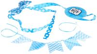 Amscan Diy pakket luiertaart its a boy set van 4 | 24 stuks - thumbnail