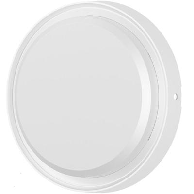 LED Buiten Wandlamp met Bewegingssensor - Brinton LED Bulkhead - 18W 2020lm - IP65 Waterdicht - 865 Helder/Koud Wit 6500K - Rond - Wit