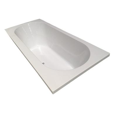 Wiesbaden Portus RD inbouw duo ligbad 180x80x49 cm mat wit