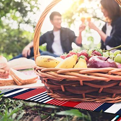Picknickdeken met handvat - warmte-isolerend & waterdicht meer kleurig - thumbnail