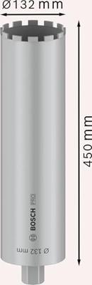 Bosch Accessories 2608601742 2608601742 Diamantboorkroon nat 1 stuks 132 mm 1 stuk(s)