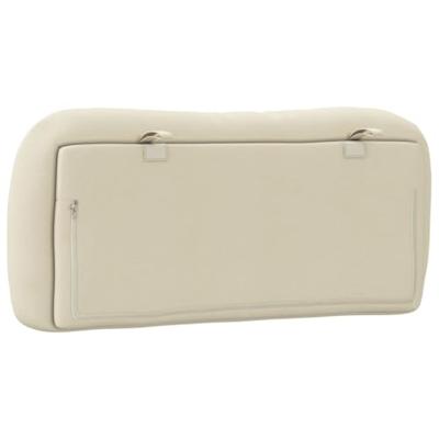 Hoofdbordkussen 80 cm stof crmekleurig Hoofdbordkussen 80 cm stof crmekleurig