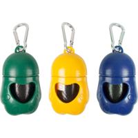 Poepzakhouder Pootje 5.5 x 4 x 12.5 cm Flamingo Multicolor - thumbnail