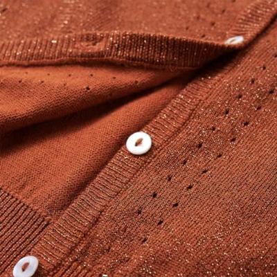 Kindervest gebreid 116 cognackleurig Kindervest gebreid 116 cognackleurig