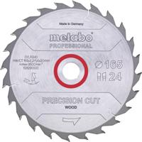Metabo PRECISION CUT WOOD 628290000 Cirkelzaagblad 165 x 20 x 1.4 mm Aantal tanden: 24 1 stuk(s) - thumbnail