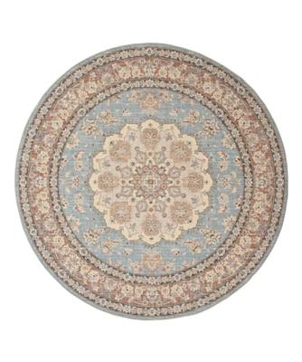 Heritaged Rond Vintage buitenkleed - Valenca Nova lichtblauw|beige -