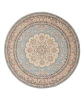 Heritaged Rond Vintage buitenkleed - Valenca Nova lichtblauw|beige - - thumbnail