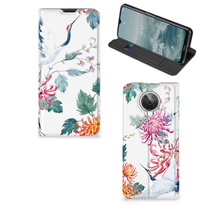 Nokia G10 | G20 | Hoesje maken | Bird Flowers