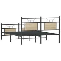Bedframe zonder matras hout sonoma eikenkleurig 150x200 cm - thumbnail