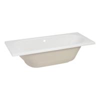Ligbad Duo Wiesbaden Portus Inbouw 180x80x50 cm Wit - thumbnail