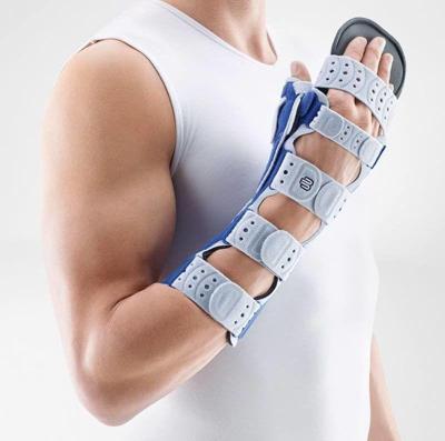 Bauerfeind ManuLoc Rhizo Polsbrace - 2 - Links - Grijs - Rhizo Long Plus