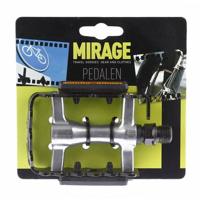 Mirage atb pedalen alu/zilver+reflector blister 1500969 - thumbnail