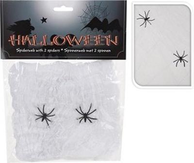 Halloween figuur spinnenweb wit