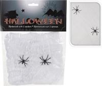 Halloween figuur spinnenweb wit - thumbnail