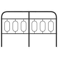 Hoofdbord 150 cm metaal zwart - thumbnail