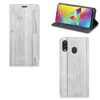 Samsung Galaxy M20 Book | Wallet Case | White Wood - thumbnail