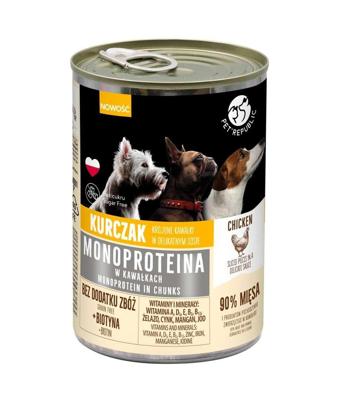 PET REPUBLIC Monoprotein Chicken - nat hondenvoer - 400g