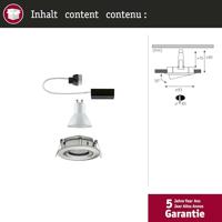 Paulmann Nova Inbouwlamp voor badkamer LED GU10 7 W IP65 IJzer (geborsteld) - thumbnail
