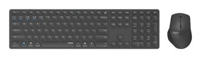 Rapoo 9800m draadloos multim. blade combo full size set donkergrijs qwerty us