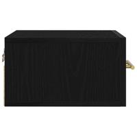 Nachtkastje Zwart eiken 35 x 35 x 20 cm Bewerkt hout - thumbnail