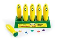 Colorations - stempelsticks geometrische vormen - 10dlg. - thumbnail