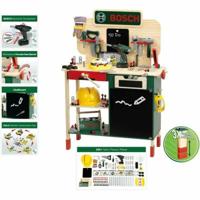 Theo Klein Theo klein 8734 Bosch houten werkbank I robuuste kinderwerkbank, in hoogte verstelbaar I elektr. Accuschroevendraaier, gereedschap met licht en - thumbnail